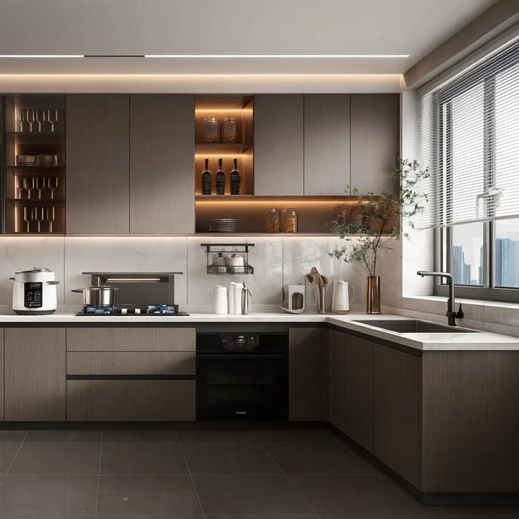 Modular kitchen designed by Maya Interio, Gomti Nagar Lucknow